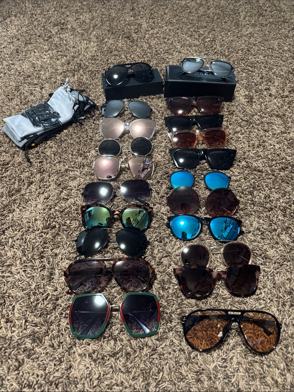 Women’s 21 pair assortment of Sunglasses - Classic Shield Style
